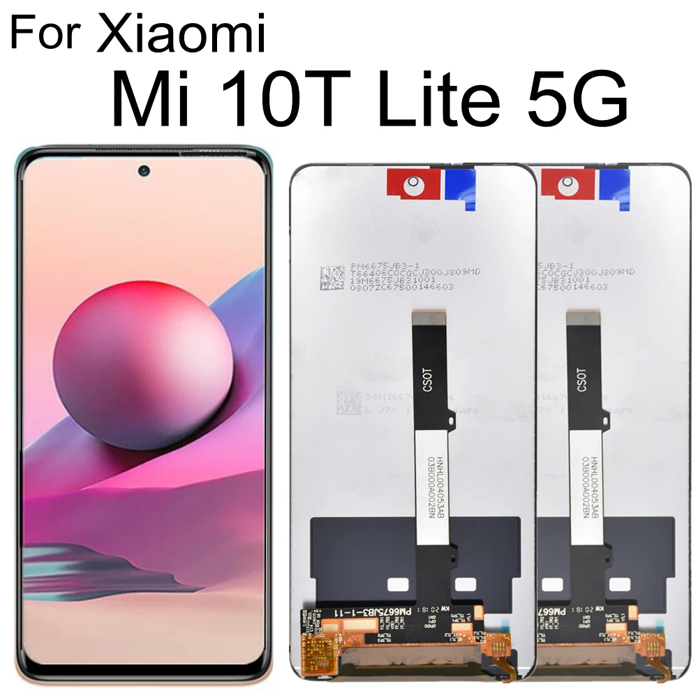 

For Xiaomi Mi 10T Lite 5G M2007J17G LCD Display Touch Screen Digitizer Assembly For Xiaomi 10T Lite Lcd Display