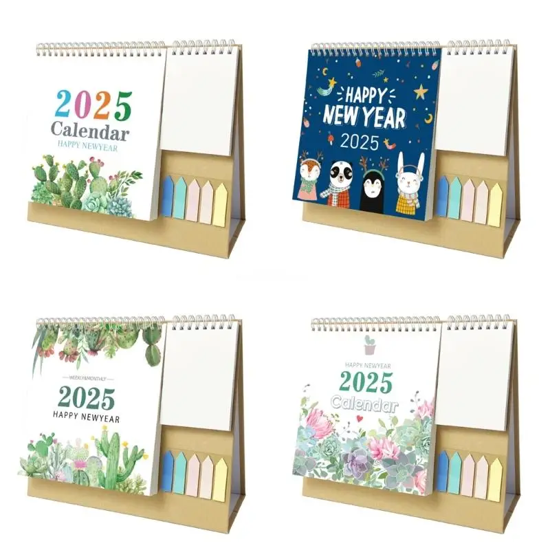 

2025 Desk Calendar with Pocket Office Desk Calendar Runs from 01/2025 to 12/2025 Dropship