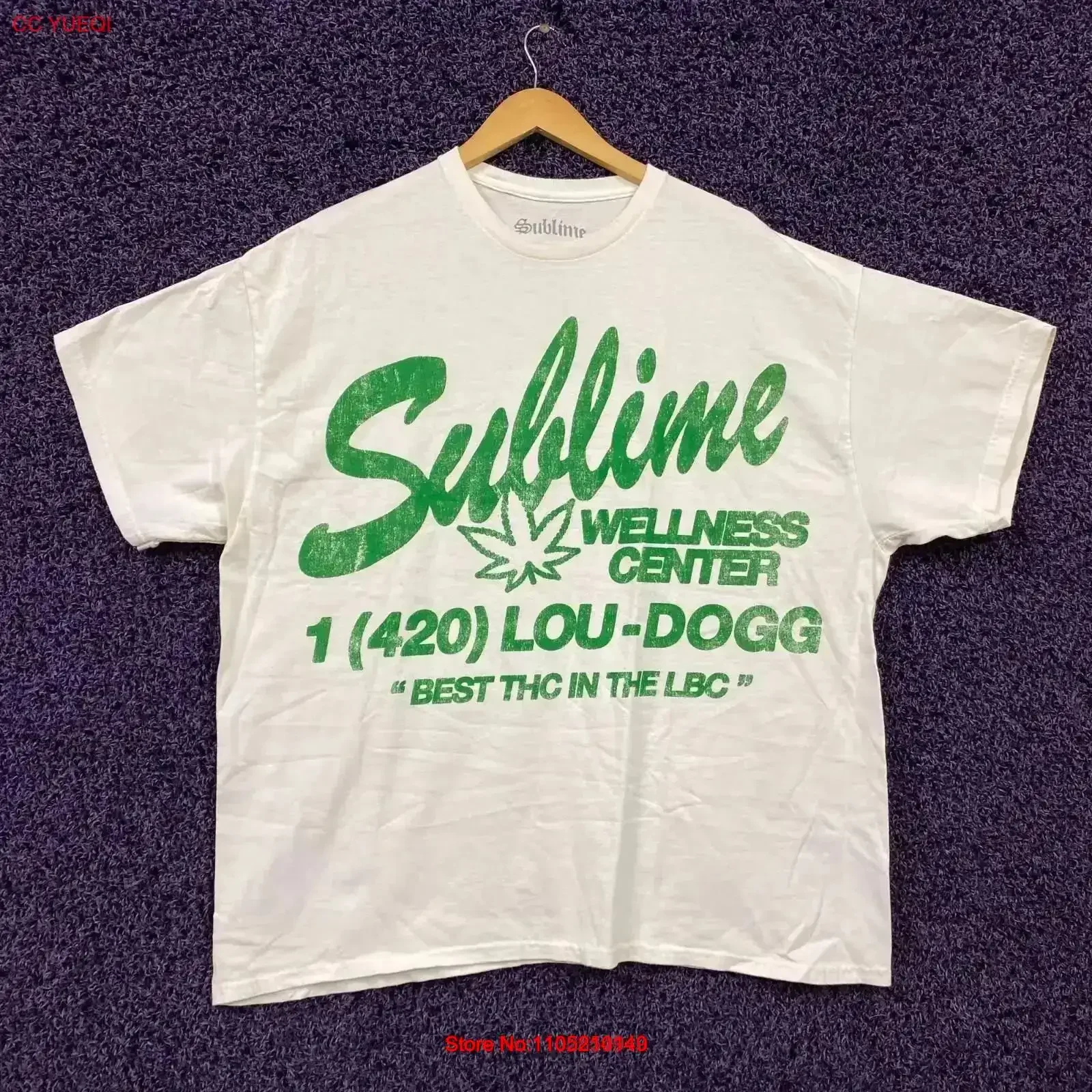 تي شيرت Sublime Wellness Center مقاس s m قميص مغسول عتيق للارتداء اليومي موضة قليلاً ورسومات متعددة الاستخدامات ناعمة عتيقة