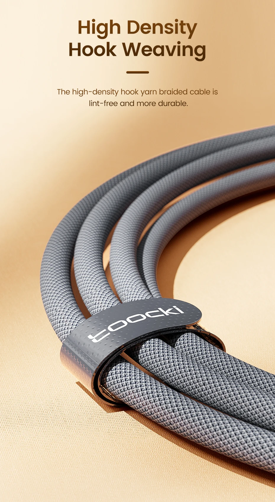 Toocki PD60W Type C to USB C Cable Fast Charge Mobile Cell Phone Charging Cord Wire For Xiaomi Samsung Huawei Macbook PC Table