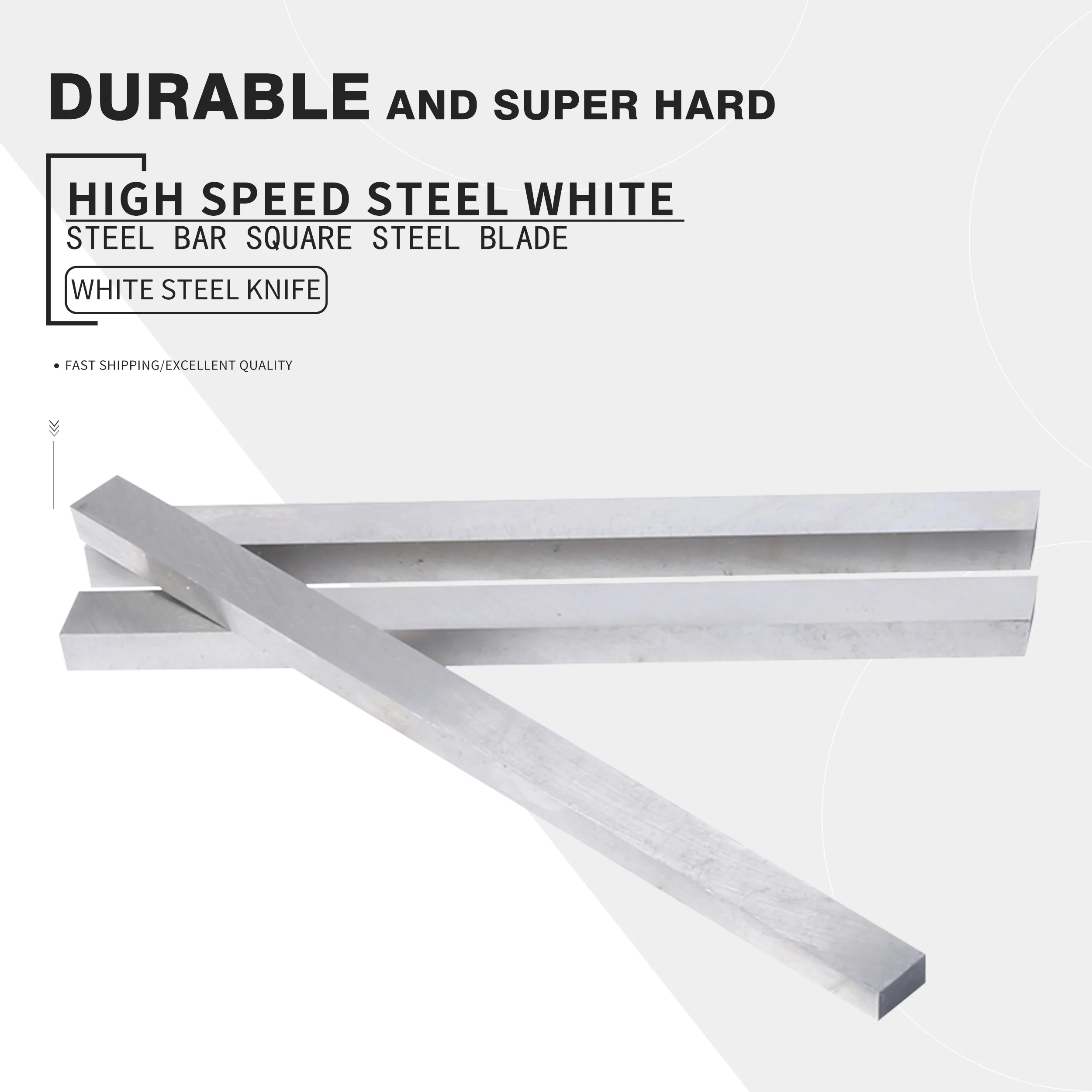 CNC lathe tool white steelbar HSS white steel knife high-speed steel turning tool super hard length 200mm Sharp high speed steel