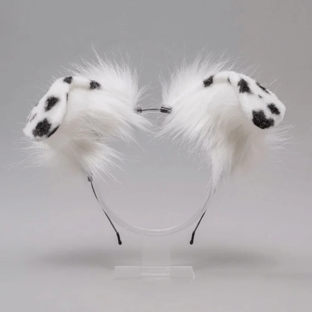Funny Animal Dog Ears Headband Furry Realistic Lolita Ears Headwear Artificial Reusable Gothic Headband Stage