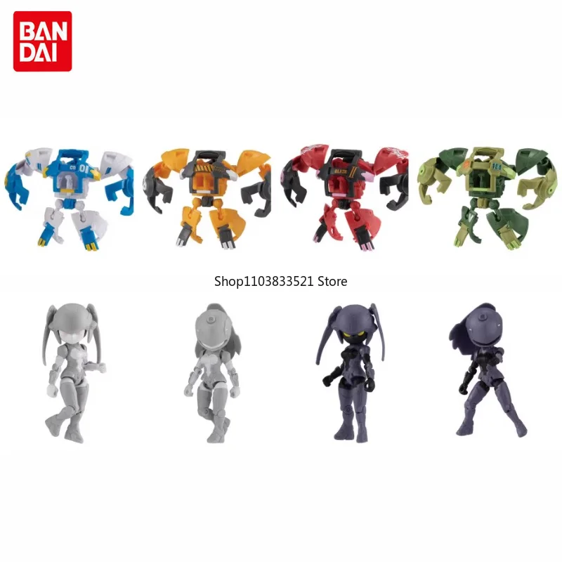 BANDAI Original Mobile Suit Mädchen Roboter Mecha Gashapon Spielzeug REVERSE FARBE Action-figuren Kapsel Modell Kinder Überraschung Geschenk