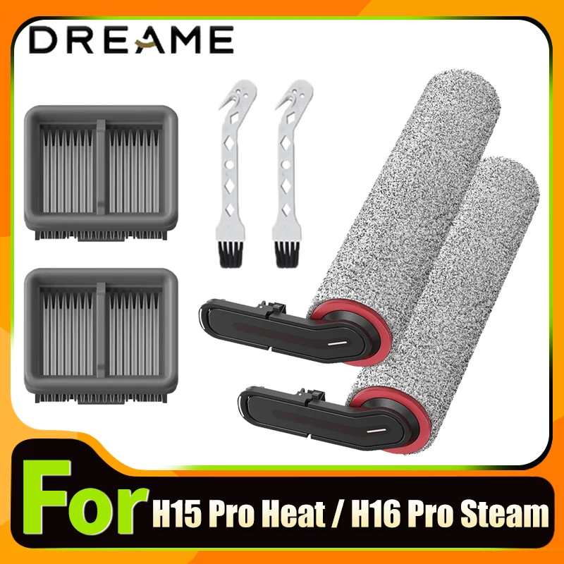 Accessories For Dreame H15 Pro Heat / H16 Pro Steam Vacuum Cleaner Brush Wet Dry Roller Hepa Filter Spare Replacement Parts