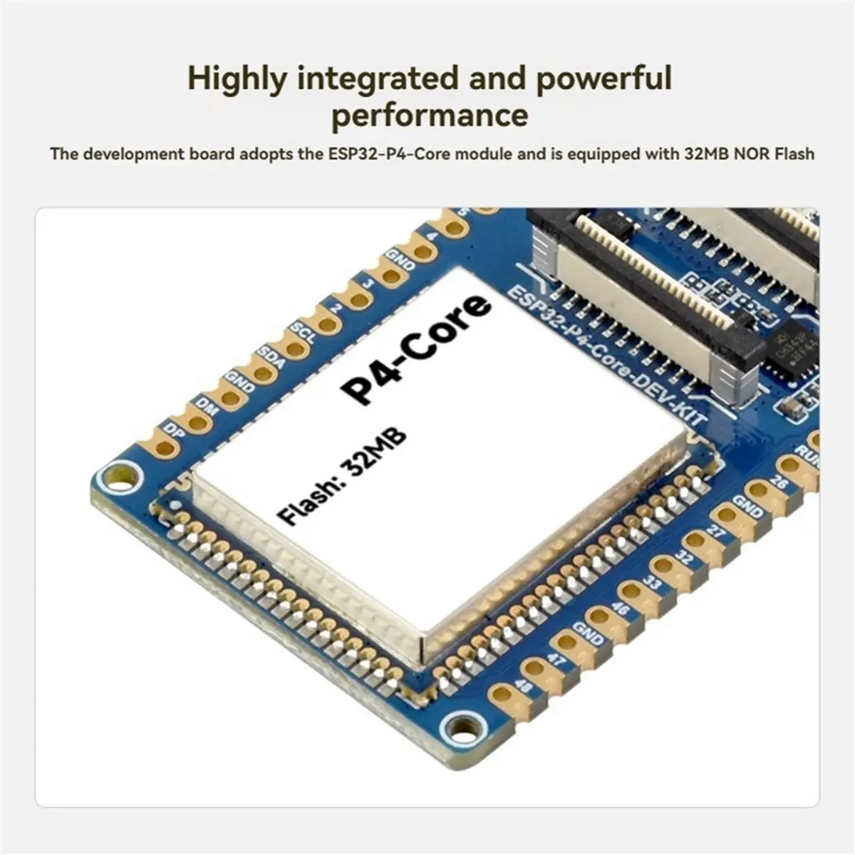 Carte de développement P4-Core, double cœur RISC-V, 32 Mo de mémoire flash NOR, prend en charge DSI//USB OTG 2.0