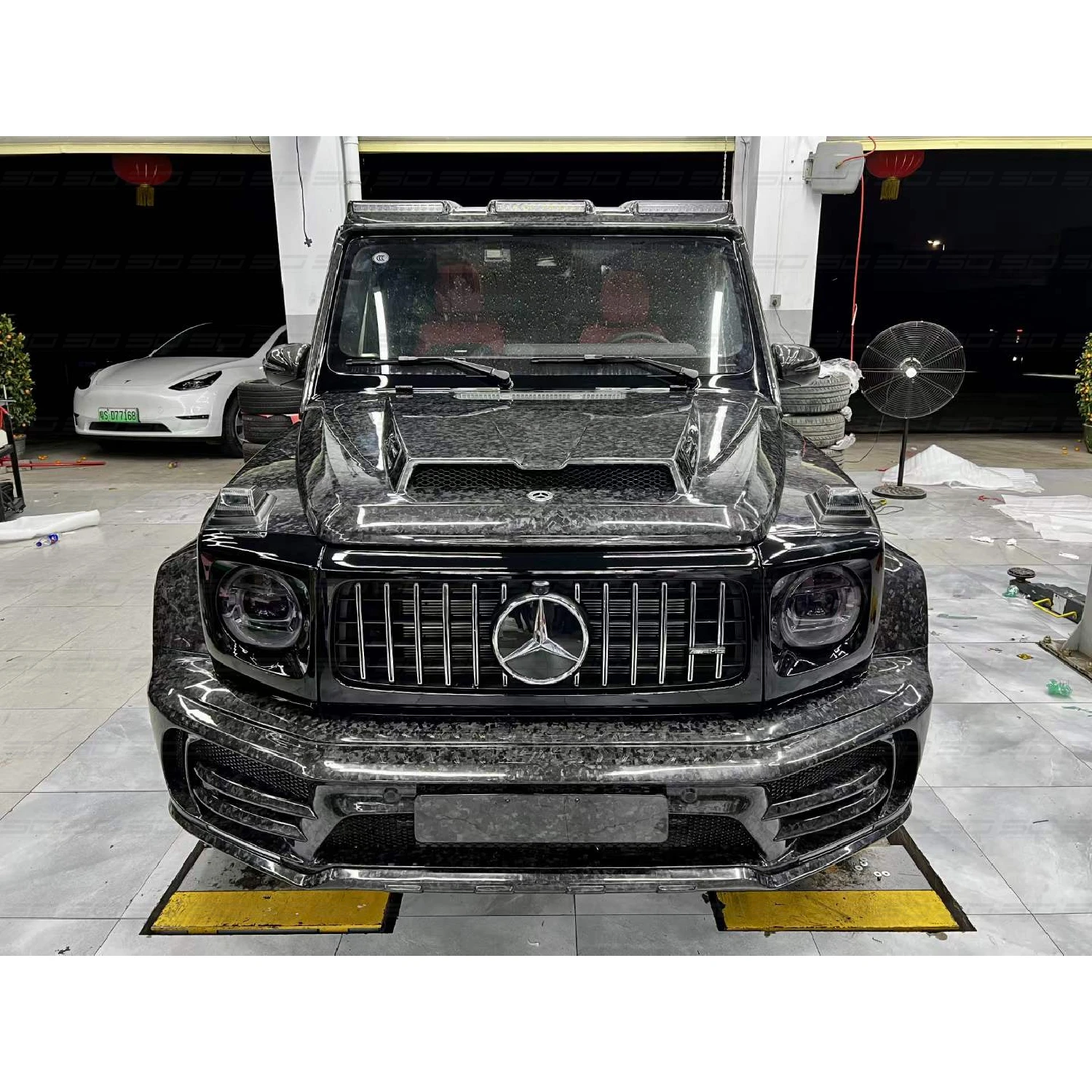 High Quality M Style Dry Carbon Fiber Forged Body Kits For MB G-Class G63 W464  AMG