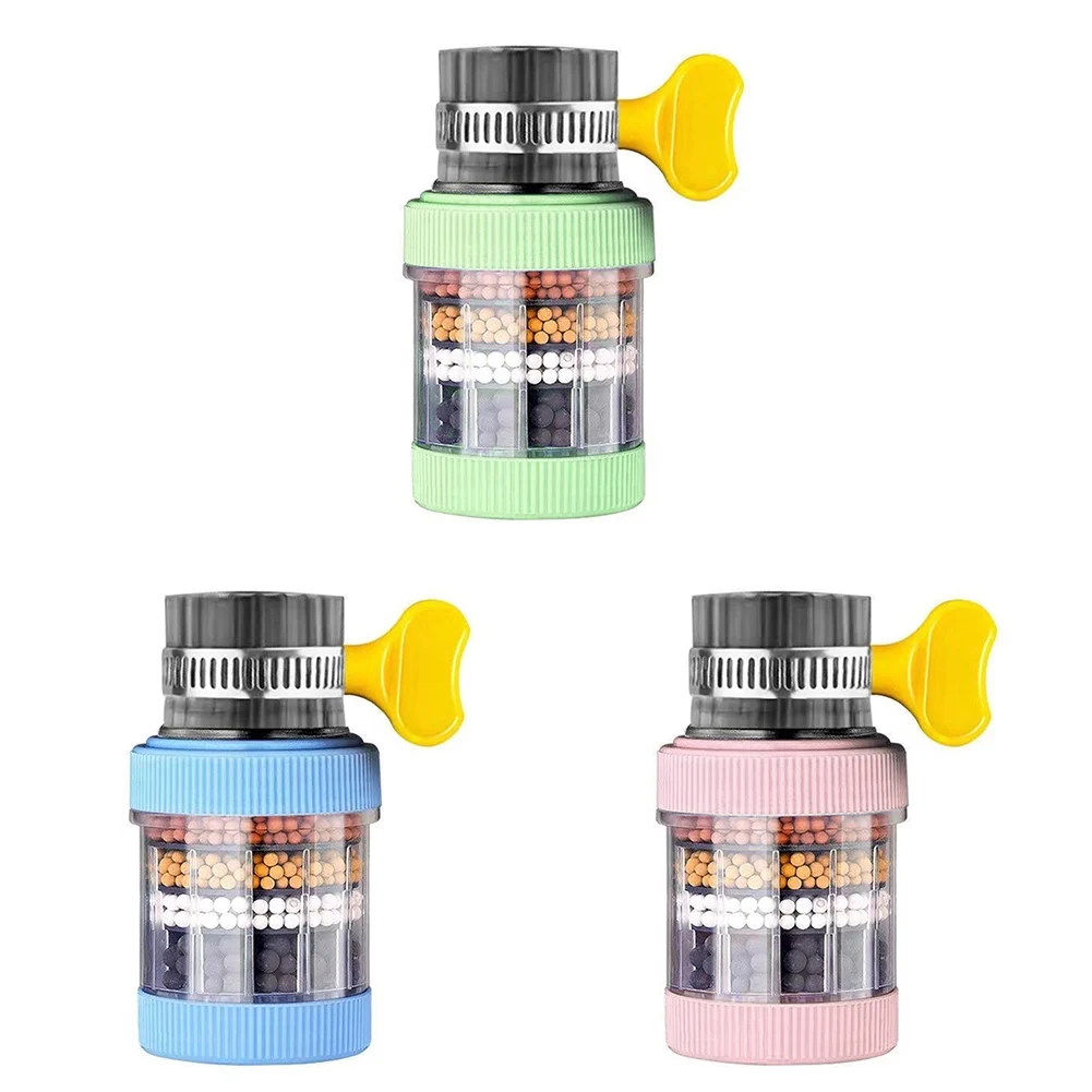 Boquilla de filtro de agua de 6 capas para grifo, Espumador de cocina, purificador de agua Universal para ducha, accesorios de cocina para el hogar