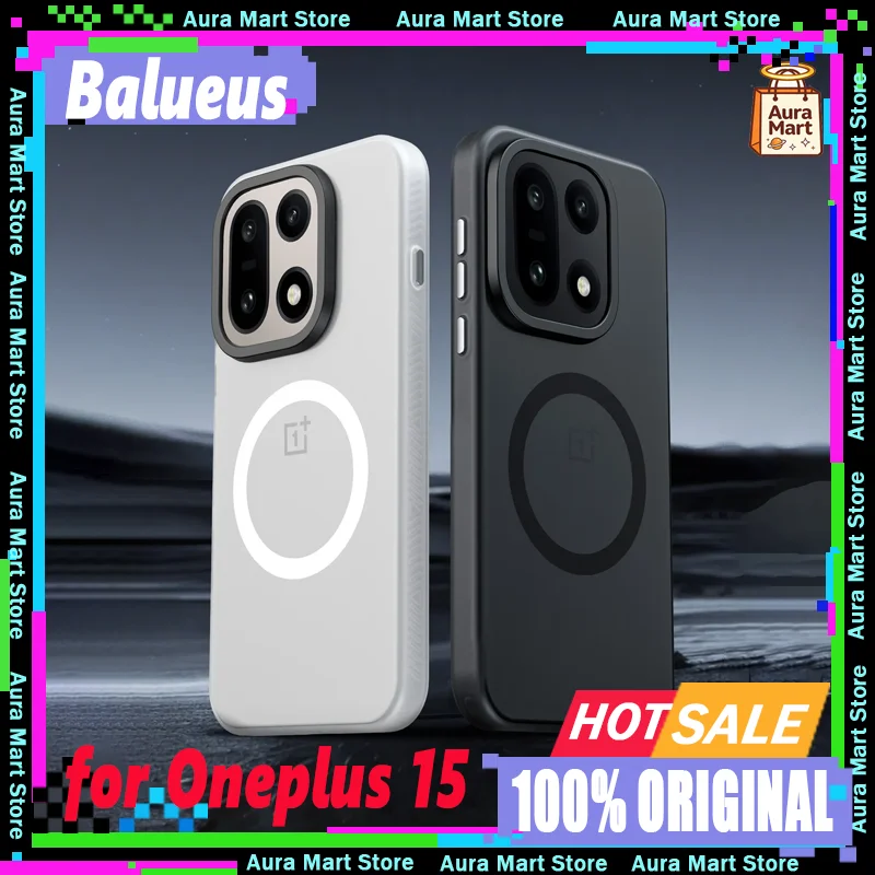 

Balueus Matte Phone Case for Oneplus 15 Wireless Charging Airbag Back Cover High-End Protective Case for ONEPLUS 15
