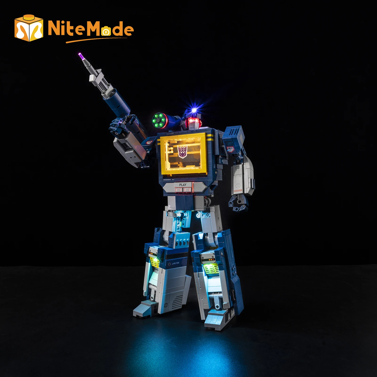 Set di luci a LED Easylite adatto per trasformatori Lego 10358: Soundwave (nessun modello)