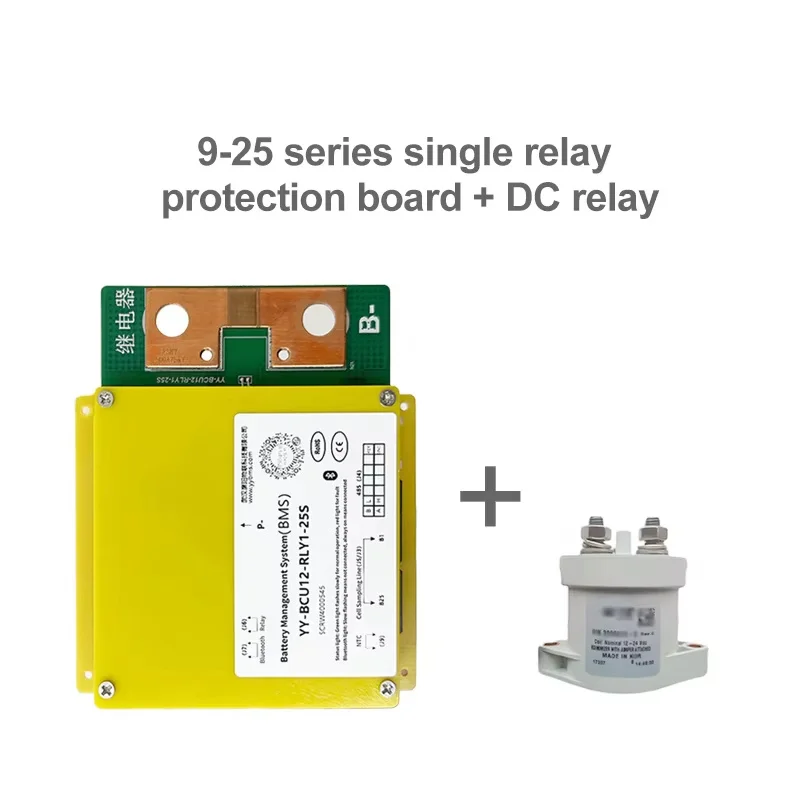 High Current 500A Relay bms Battery Management System LiFePO4 LTO lithium battery pack 25S Relay BMS