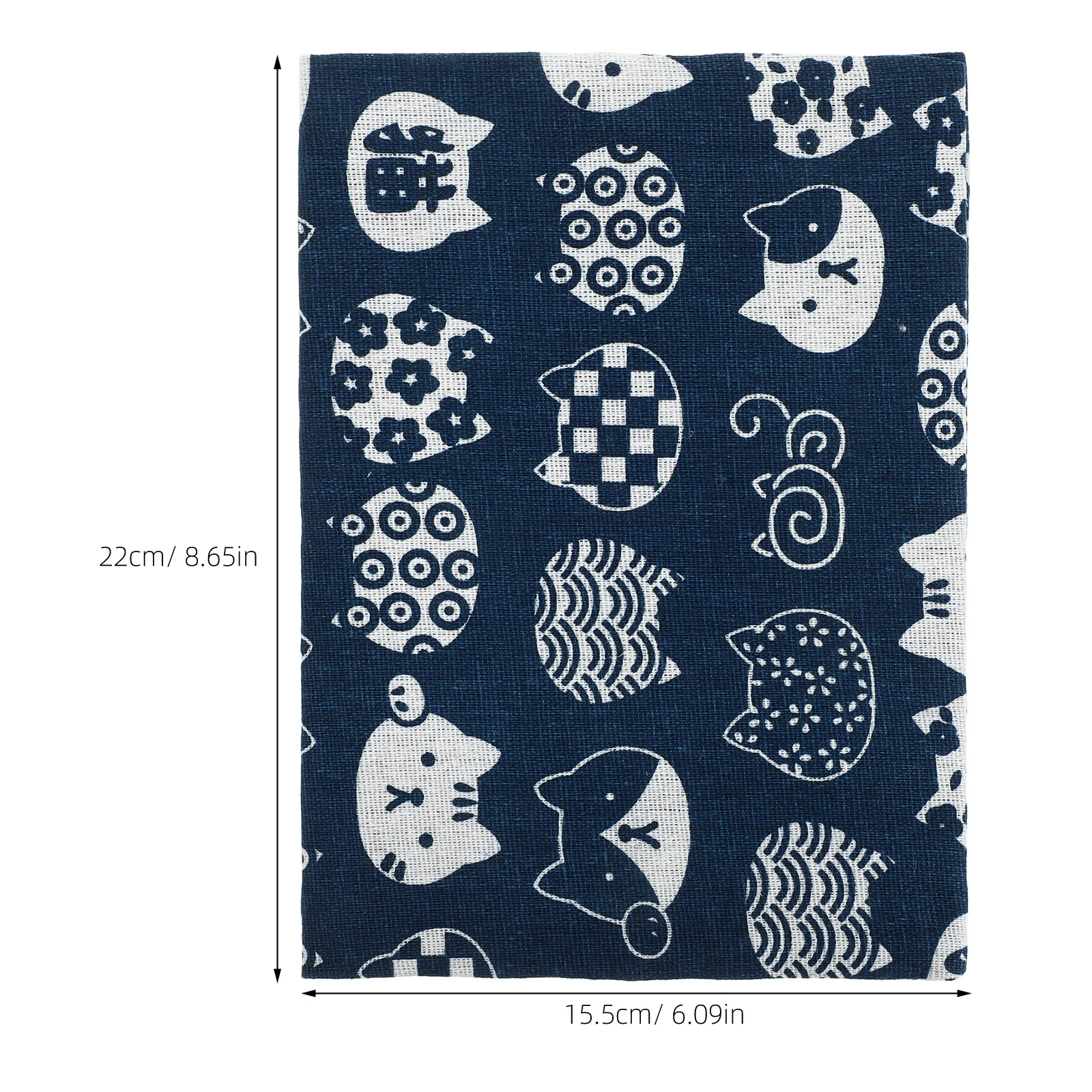 Cover Protective Sleeve Wear-Resistant Cloth Decorative Pattern Reusable For Textbooks Notebooks Diaries Students Book