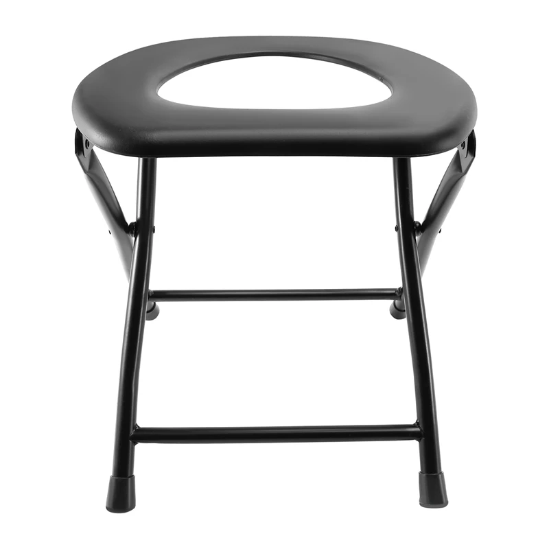 Draagbare versterkte opvouwbare toiletstoel Reizen Camping Klimmen Vissen Mate Stoel Accessoires voor buitenactiviteiten