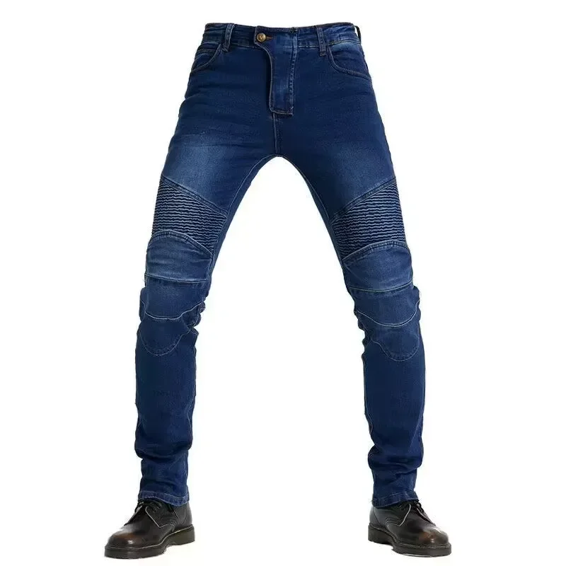 XXS to 5XL Oversize Bule Jeans Mens Motorcycle Jeans Moto Jean Trousers Touring Racing Riding Pants Motorbike Protection XXXXXL