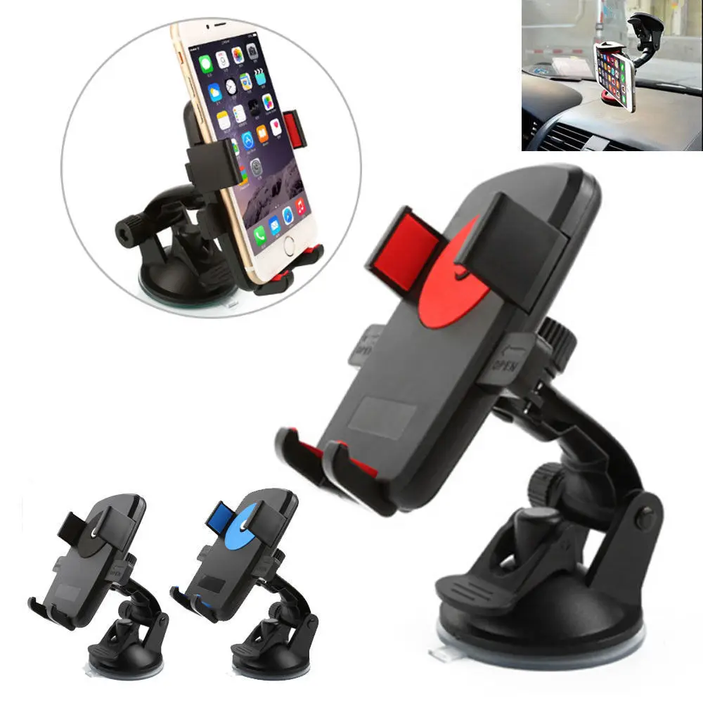 Car Phone Holder Windshield Suction Cup Air Intake Stand Mount 360 Degree Smartphone GPS Support Holder