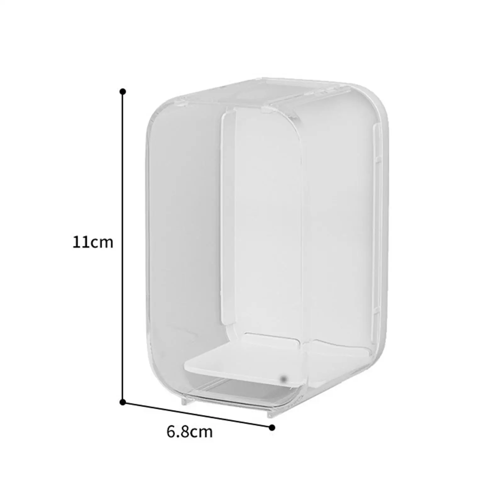 حافظة عرض للمقتنيات، خزانة تماثيل مصغرة على سطح الطاولة للدمى التذكارية، خزانة عرض ألعاب مقاومة للغبار، صندوق تخزين #6