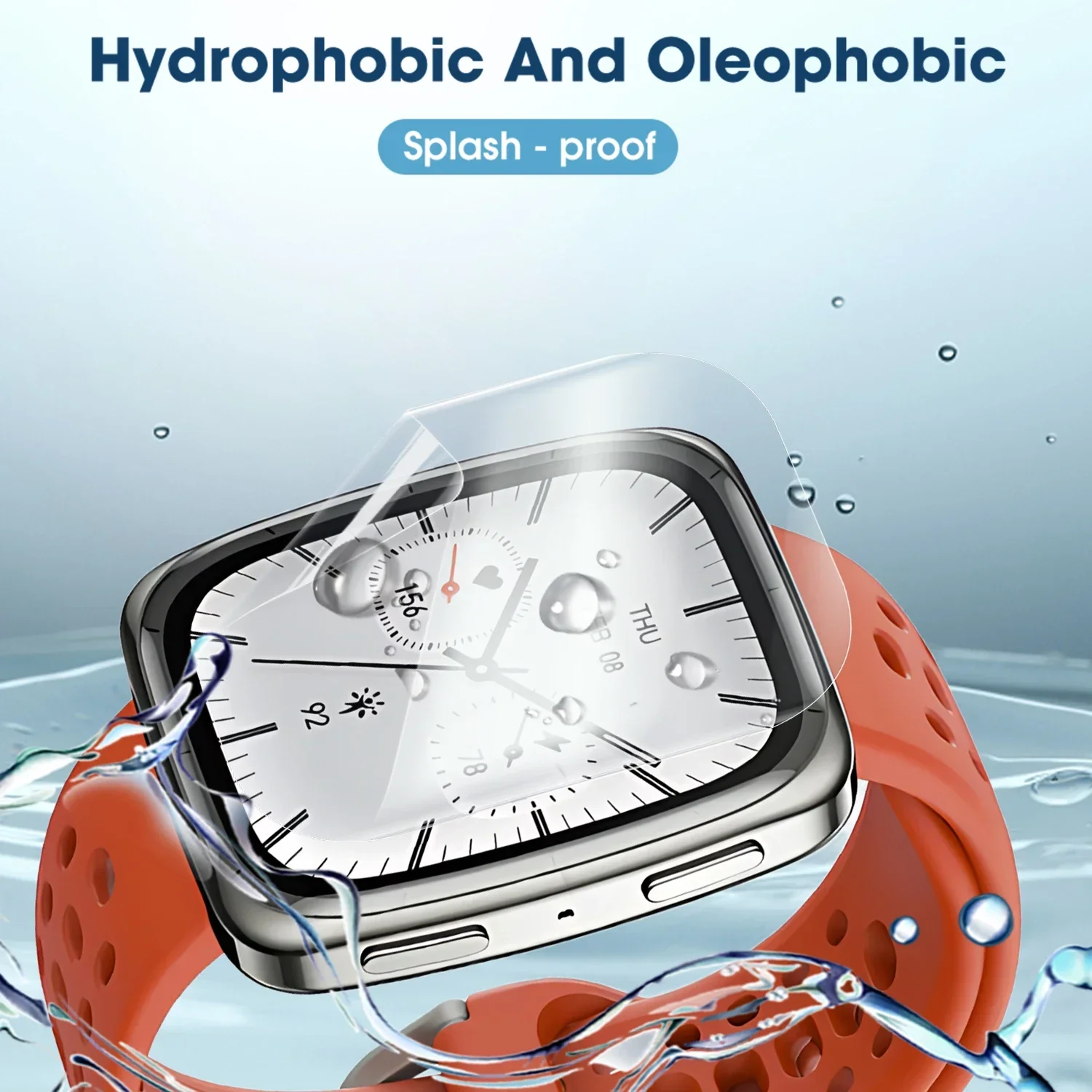 1-10PCS Hydrogel Films for Amazfit Active 2 Square Soft Screen Protectors Smart Watch Full Cover Anti Scratch Film Not Glass