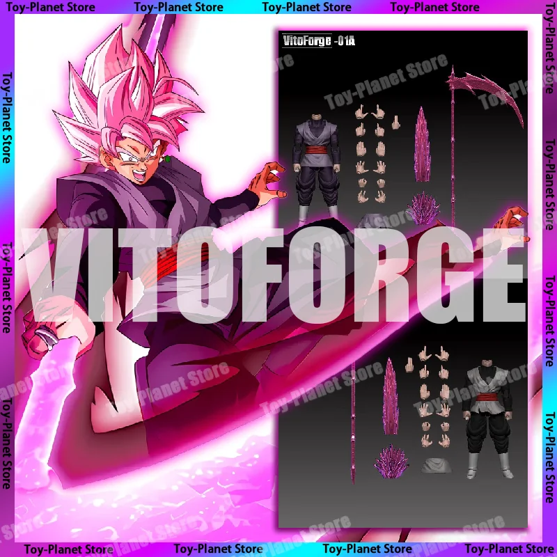 

VitoForge Studio - The Scythe Lord Dragon Ball Black Goku Zamas Super Saiyan Anime Model Toys Action Doll Collection Gifts Toys