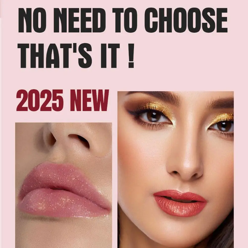 Lápiz labial con purpurina de 6 colores, resistente al agua, hidratante de larga duración, tinte rosa mate, labios sexis rojos, maquillaje de terciopelo U1H7