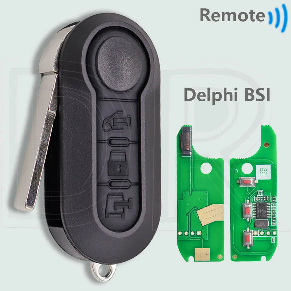 DR ID46 PCF7946 433 MHz Auto Afstandsbediening Sleutel Voor Fiat Delphi 500 Panda Punto Bravo Marelli 500L Ducato Peugeot Boxer Citroen Jumper VAN