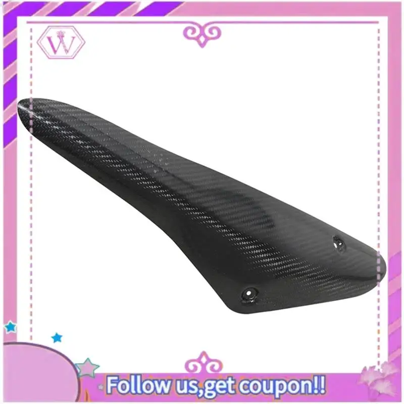 

Latest Motorcycle Real Carbon Fiber Exhaust Protective Cover For DUKE 790 DUKE 890 890R 2020-2022 Parts