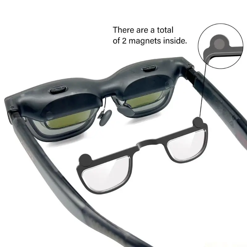 M5TD Strong Attachment Lens Frame For Luma AR Glasses With Balanced Force Providing Stability Effortless Detachment