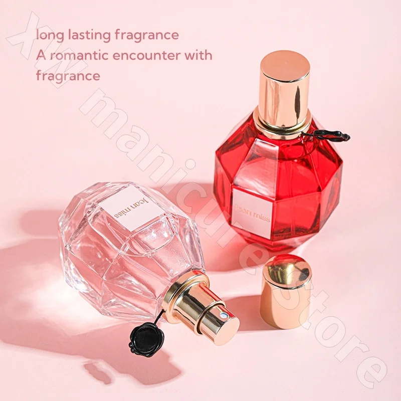 Women's Perfume Fresh and Natural Long-lasting Light Fragrance Rose Ruby Flower Blooming Perfume Romantic Sweet Charm 70ml