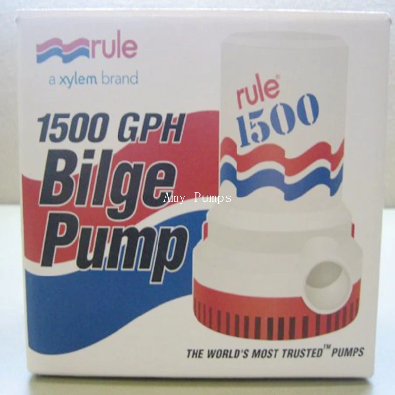 Rule1500GPH Submersible Pump, RULE 02  12V/ Rule 03 24V