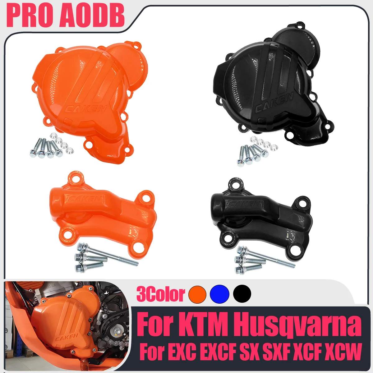 

2017-2023 For KTM Husqvarna SX EXC XCW TPI Motocross Clutch Guard Engine Ignition Protector Water Pump Cover TC TE Dirt bike