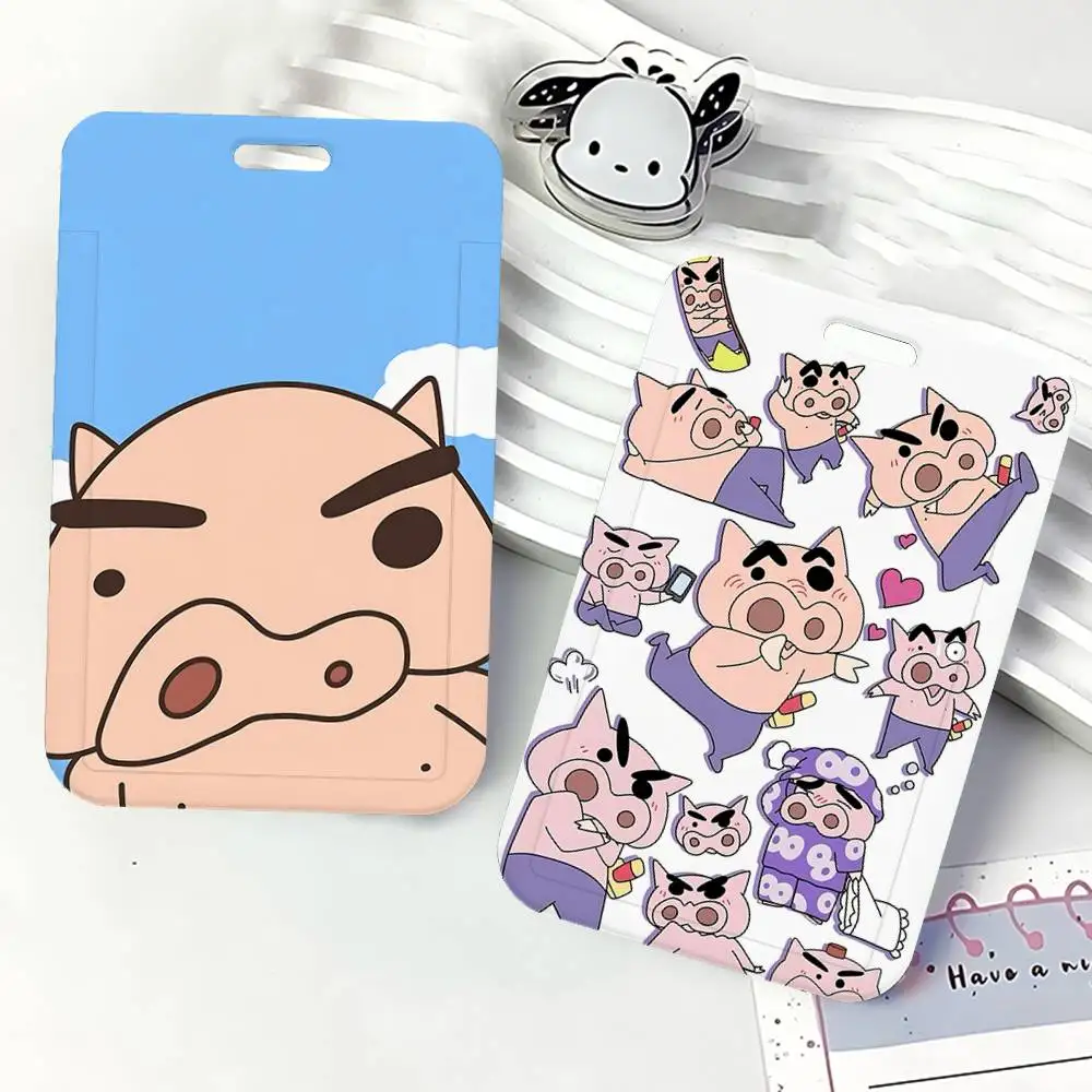 

Pig Kawaii B-Buriburizaemon ID Badge Card Holder Lanyard Kids Credit Card Case Neck Strap Door Card Holder Credentials Gift