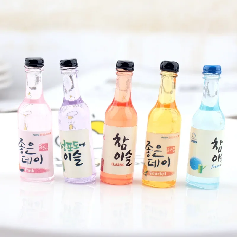 1:6 10 stücke Puppenhaus Dekoration Zubehör Mini Lebensmittel Kaffee Trinken Eis Wein Tasse Flasche für Puppe DIY Küche spielzeug – Detail 10