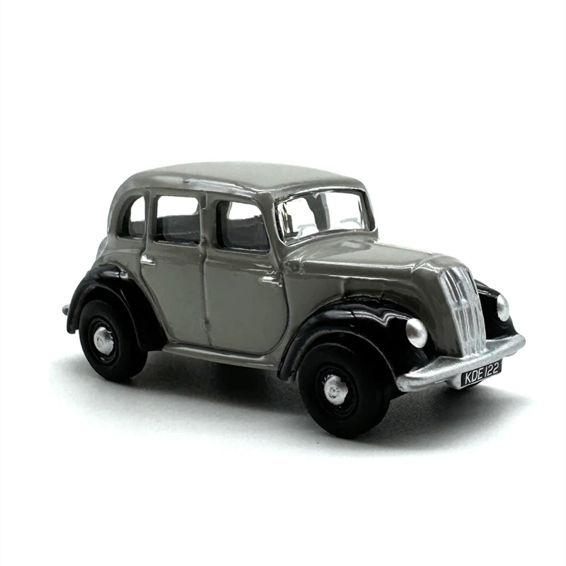 OXFORD 1:76 Scale Diecast Alloy Morris Eight E Sedan Gray Toys Vintage Cars Model Classics Adult Souvenir Gifts Static Display