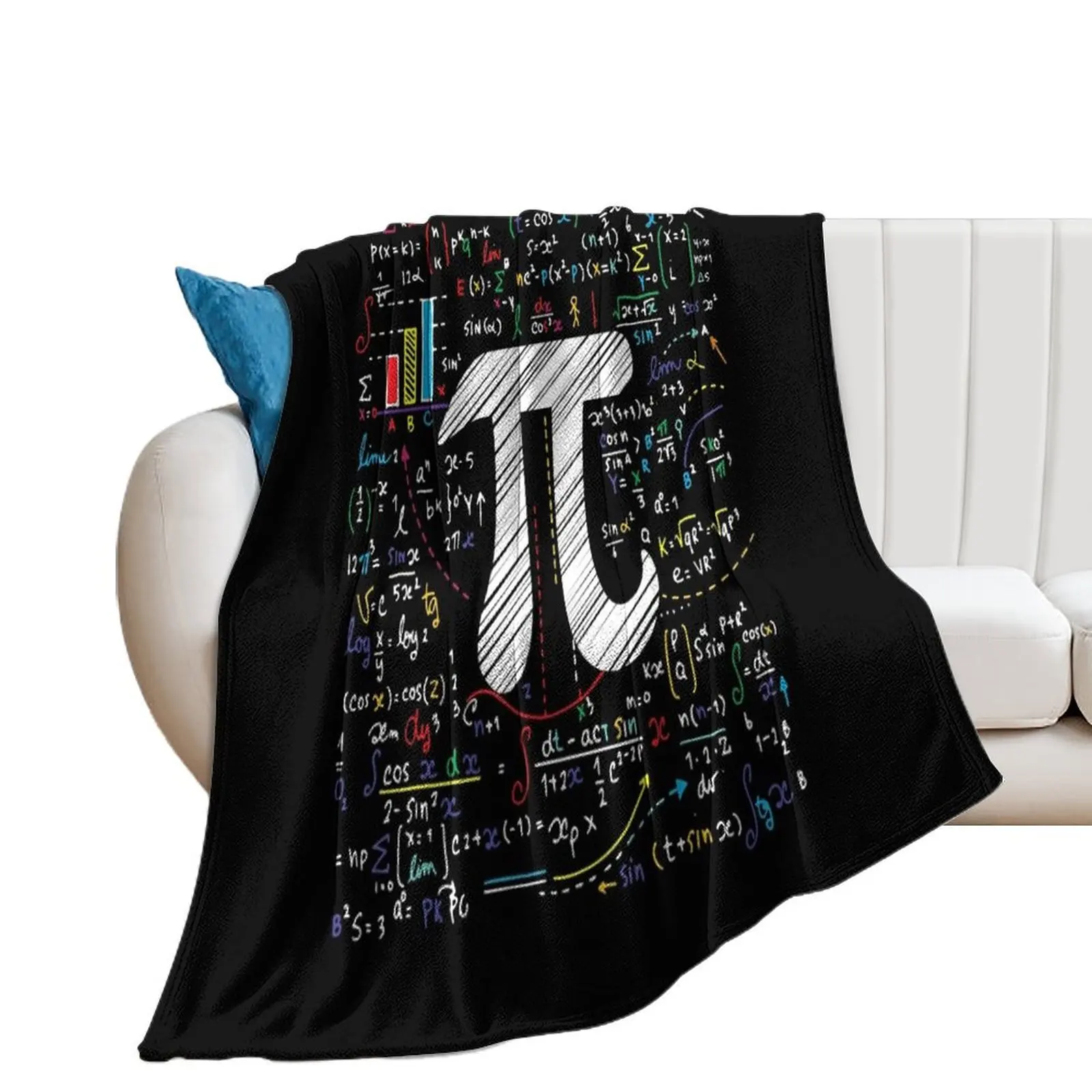 

Pi Day Math Equation Math Teacher Student Geek Gifts Throw Blanket Luxury Thicken Hairy christmas decoration Blankets