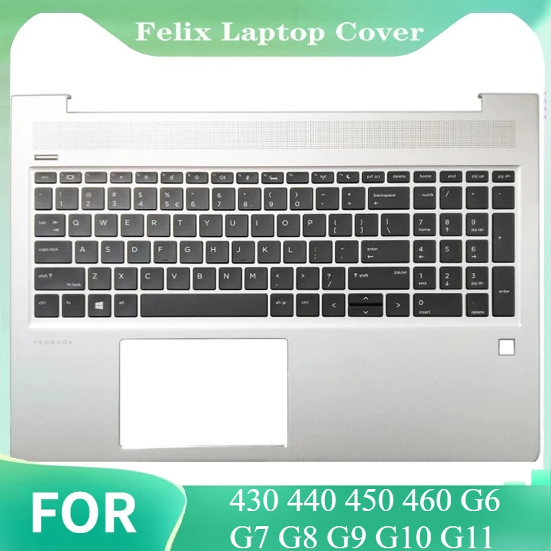 

for 430 440 450 460 G6 G7 G8 G9 G10 G11 New US Keyboard Laptop Palmrest Upper Cover Case Keyboard Replacement N10777-001