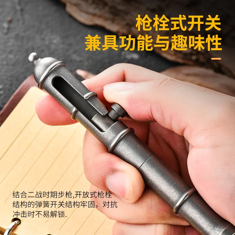 EDC Titanium Alloy Pen With Collection Writing Multi-functional Portable Outdoor EDC Tools