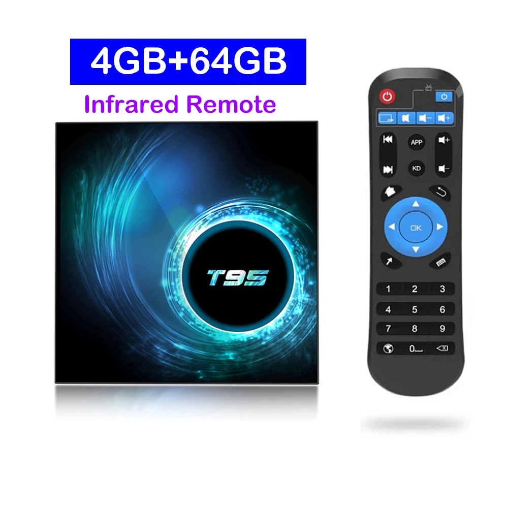 ATV T95 Smart TV Box Android 16 8GB 128GB Bluetooth 6.0 Google Assistent Allwinner H313 8K Dual Wifi 5G Streaming Mediaspeler