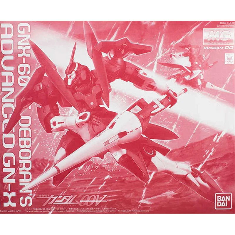 Bandai Genuine Gundam Model Kit Anime Figure MG GNX-604T Deborah's Advanced GNX Gunpla Anime Action Figure Toys for Children