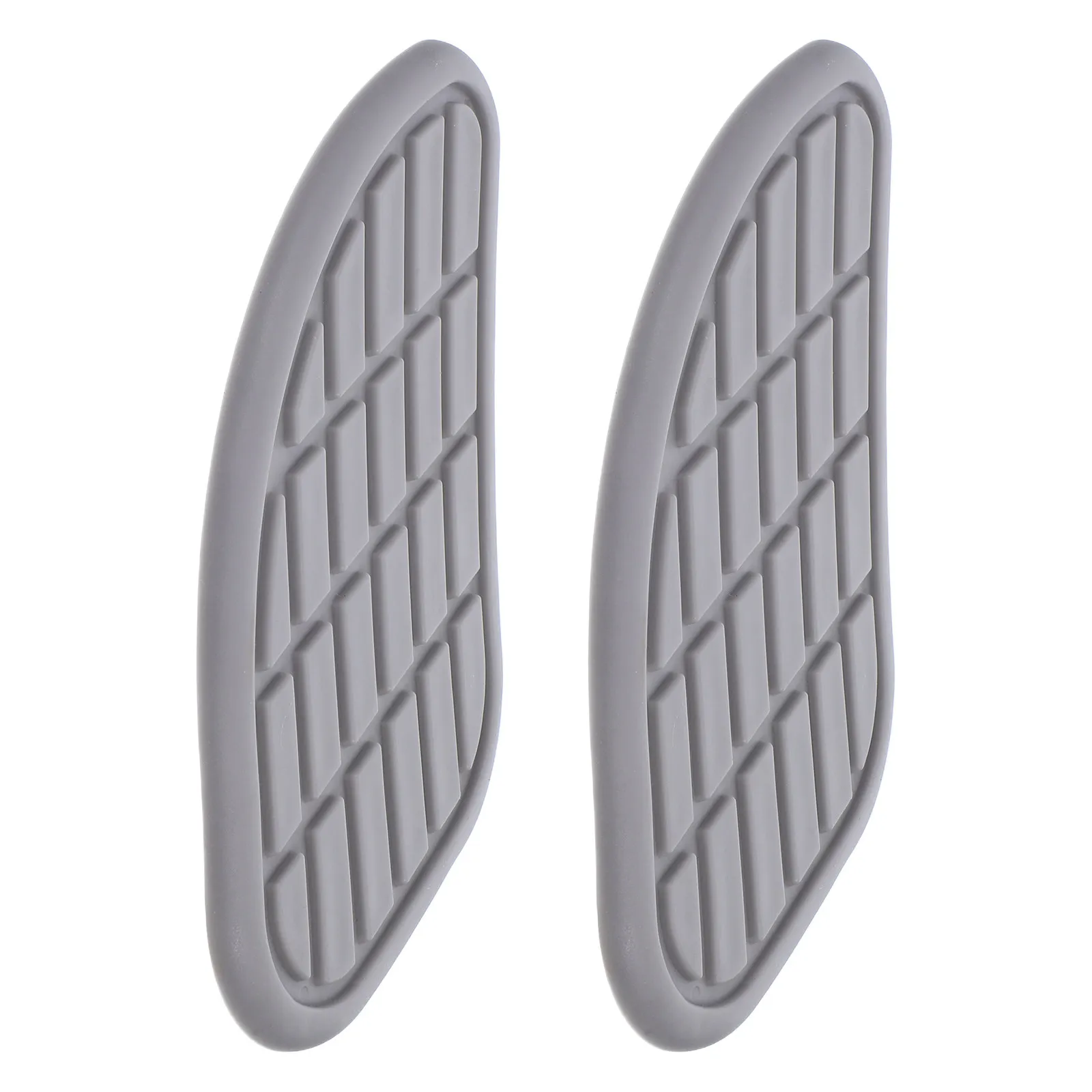 2Pcs Retro Motorcycle Gas Tank Pad Stickers Rubber Side Protector Stickers Uv Resistant Fuel Tank Side Covers Universal Fit