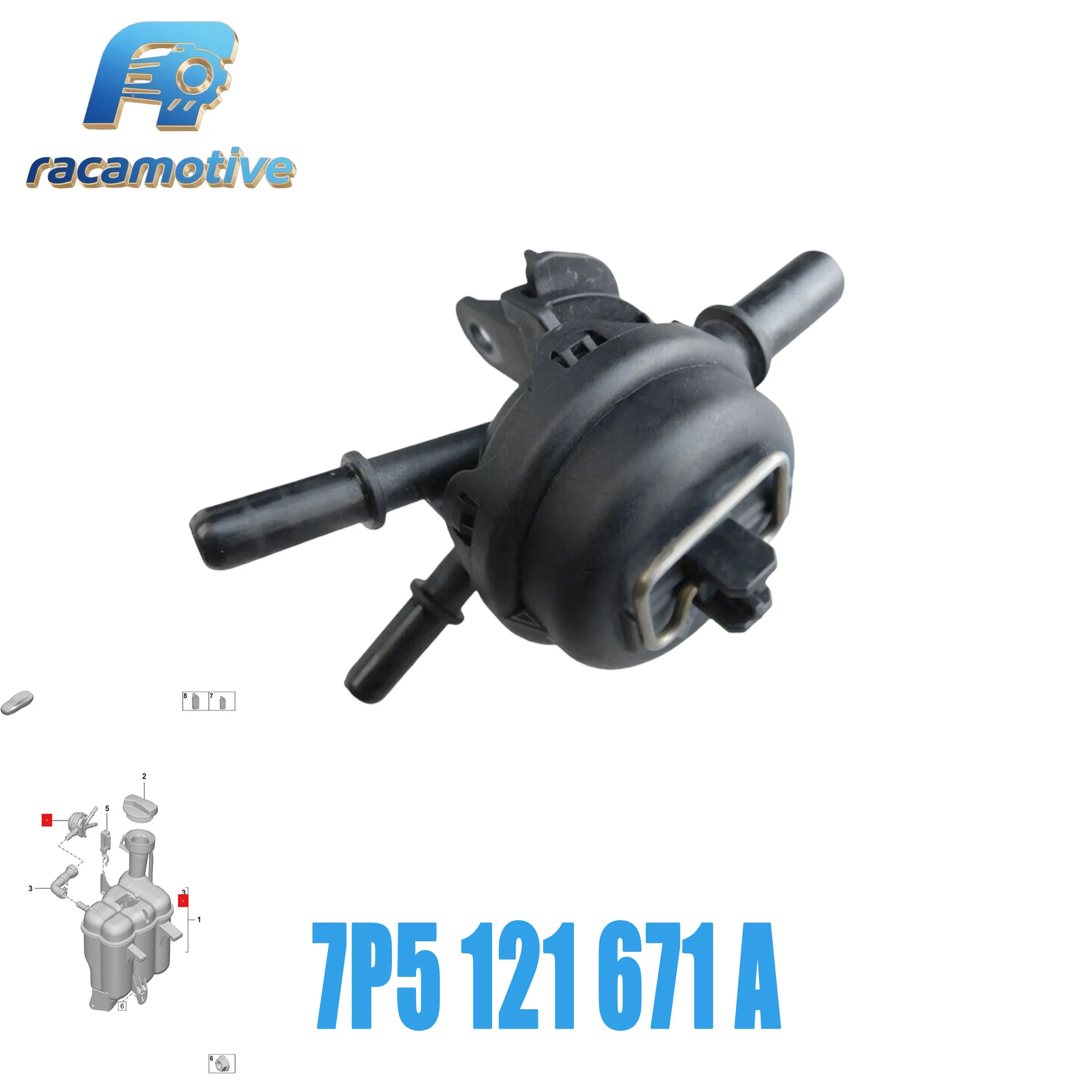 7P5121671A 95B121079E 970106449 for Porsche 911 992 Cayenne Panamera Macan Coolant Expansion Tank Engine Air Drain Valve Parts.