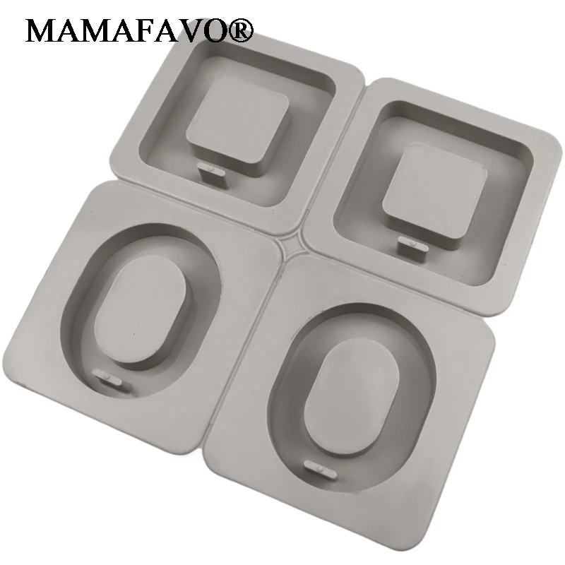 Retro Square Aromatherapy Wax Sheet Silicone Mould Round Wardrobe Expanding Gypsum Crafts Diy Car Pendant Epoxy Soap Mold K440
