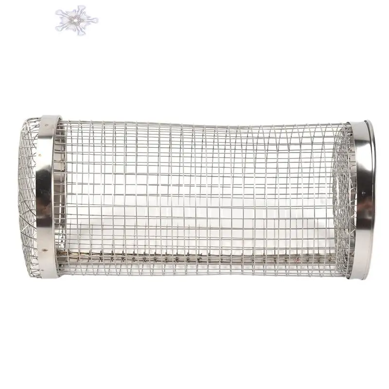 

4Pcs Cylindrical Barbecue Basket Stainless Steel Grill Non Stick Kitchen Accessory For Kitchen/BBQ
