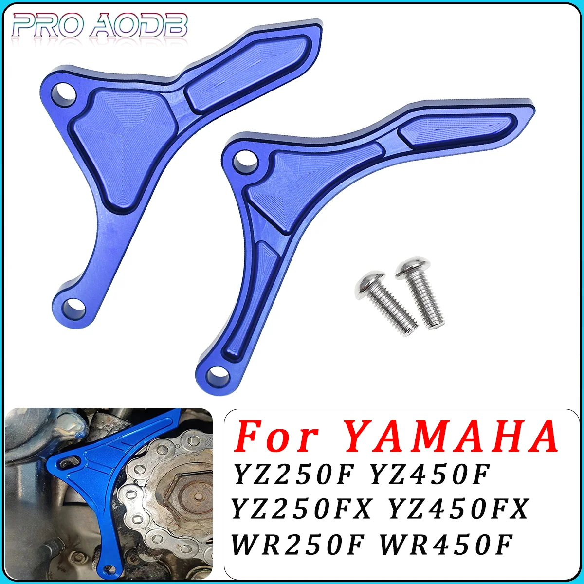 

Motorcycle CNC Sprocket Cover Guard Case Saver For YAMAHA YZ250F YZ450F YZ250FX YZ450FX WR250F WR450F WR YZ 250F 450F 2001-2020