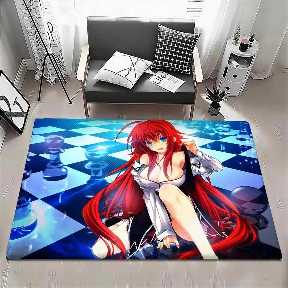 

Коврик для пола Anime H-High School DxD Eco - фланелевый коврик для прихожей, нескользящий, без запаха, мягкий коротковорсовый коврик для дома
