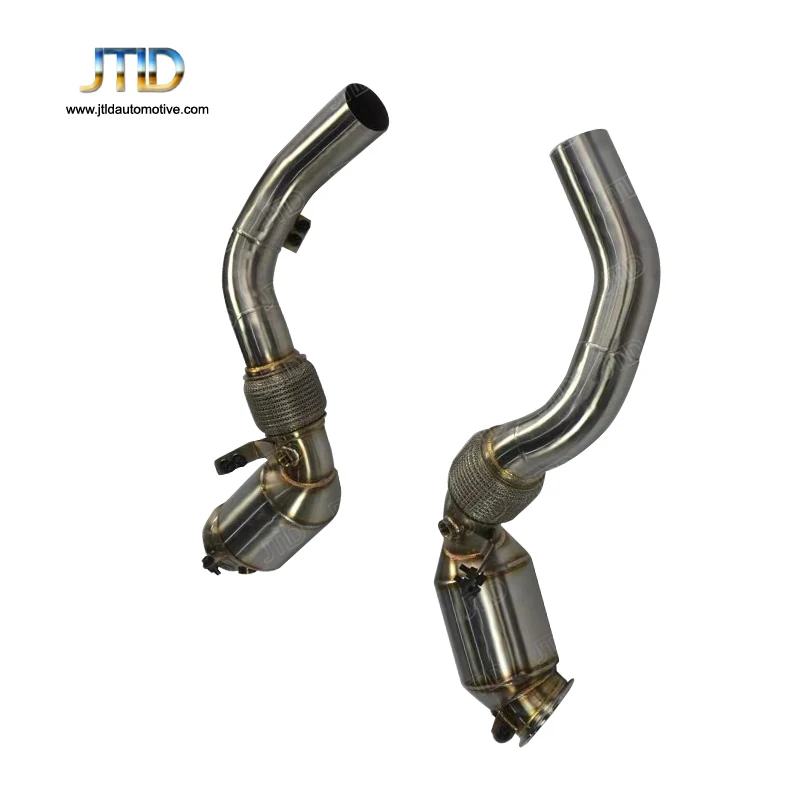 

Downpipe for twin-turbo V8 BMW X5M X6M 550i 650i X5 X6 SS304 Stainless Steel Performance Catless Exhaust System