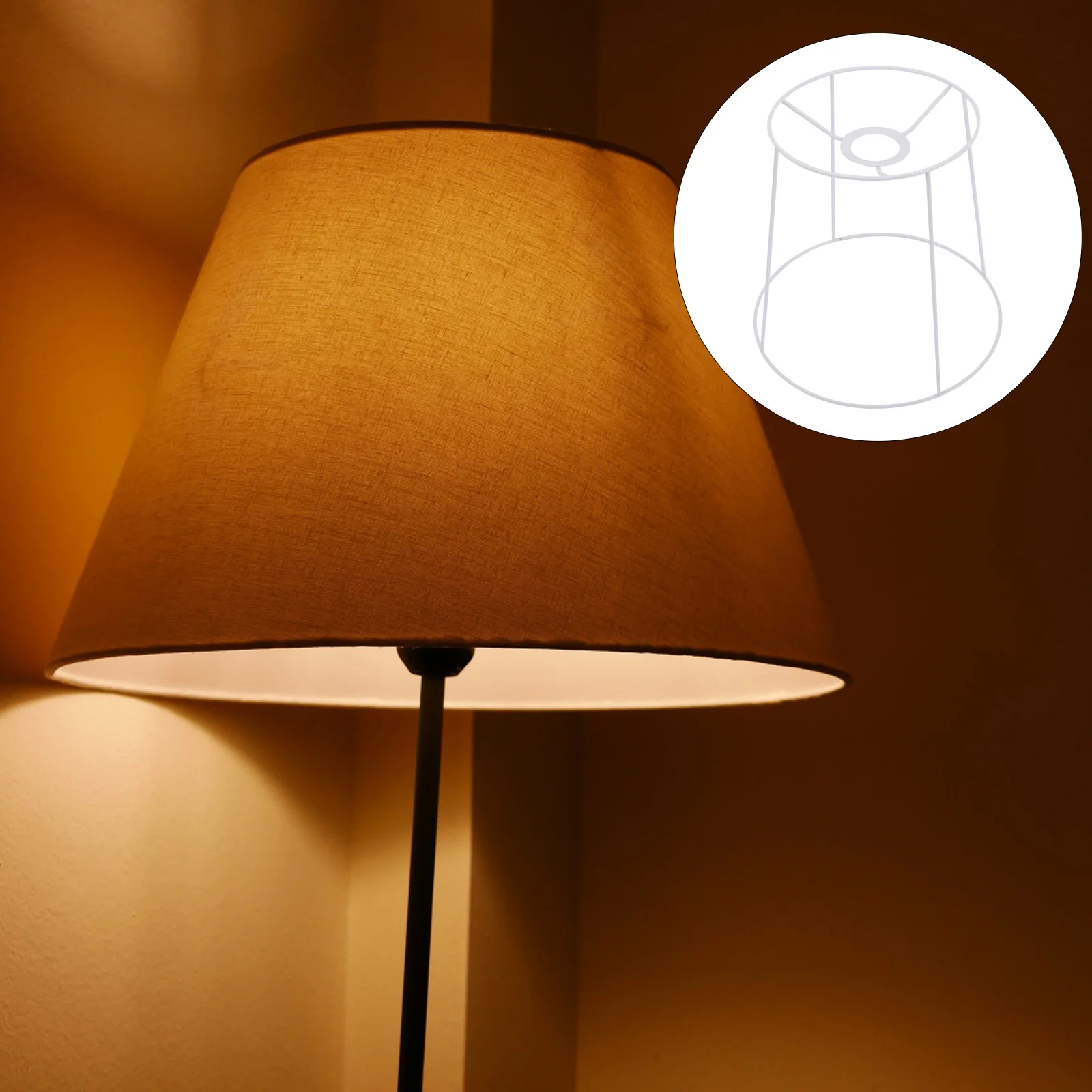 

Iron Lampshade Frame Rack for Table Lamp DIY Chandelier Light Shade Holder Bracket Cage Hardware Parts Accessories
