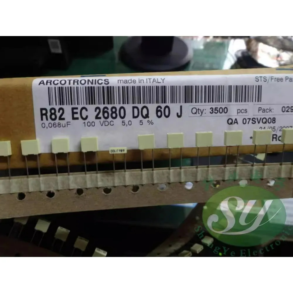 

50PCS R82 0.068uf/100V 68nf 683 brand new 5% high-precision 5mm film capacitor