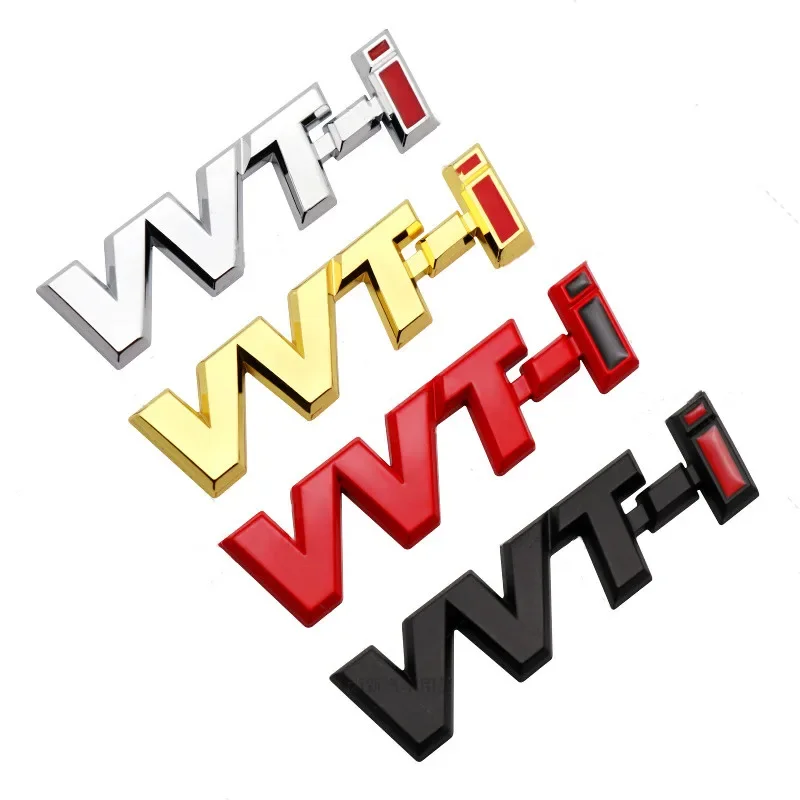 ثلاثية الأبعاد المعادن VVTi شعار رسالة سيارة درابزين شعار الخلفي الجذع شارة لتويوتا كامري كورولا يارس RAV4 أوريس VVT I ملصق اكسسوارات