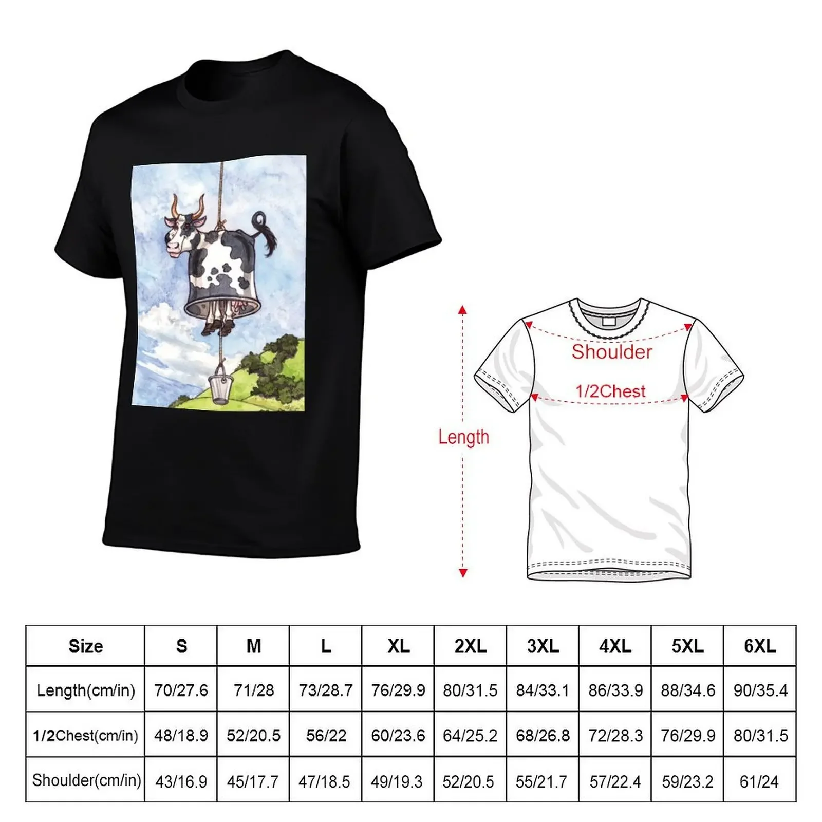 Cowbell - a visual pun T-Shirt anime korean fashion mens t shirts pack