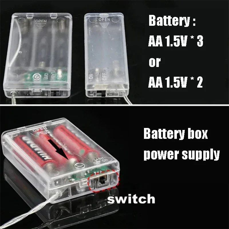 Cartoon Lights String 1.5M 10LED Multicolor Globe Battery Operated String Lights for Helloween Christmas Room Decorations