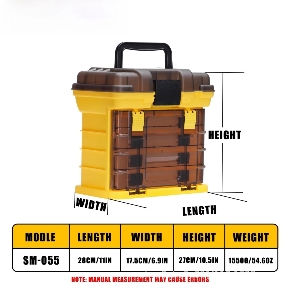 

Ящик для хранения рыболовных снастей, многосекционный органайзер с выдвижными ящиками, вместительный держатель для рыболовных инструментов