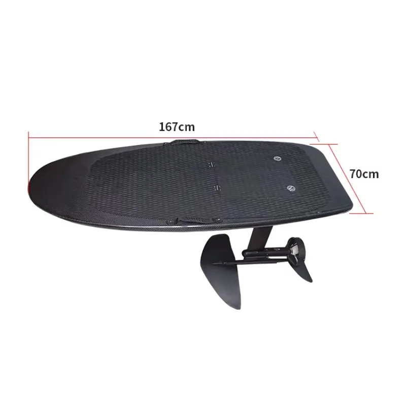 All-Carbon Fiber Stand-Up Electric Hydrofoil Surfboard Set, Unisex Non-Slip Efoil Board for Outdoor Water Sports